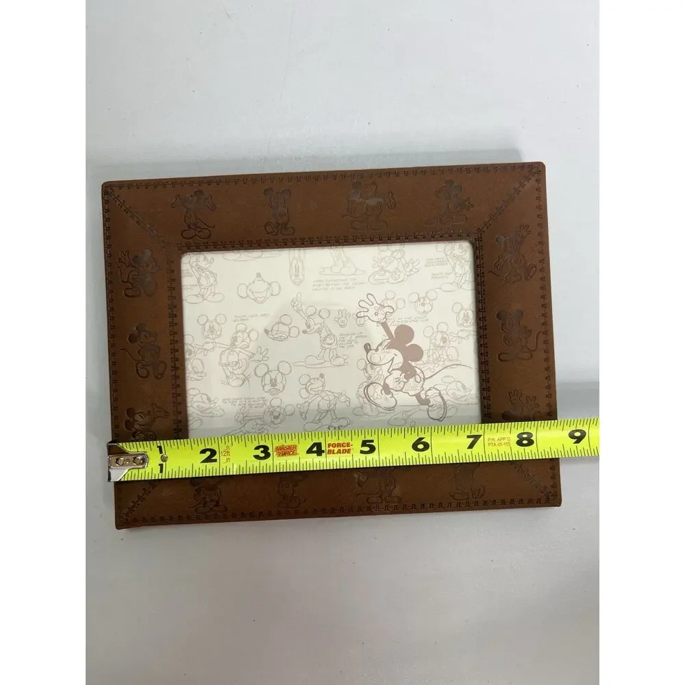 Mickey Mouse Faux Suede Authentic Disney Parks Original 4”X6” Picture Frame